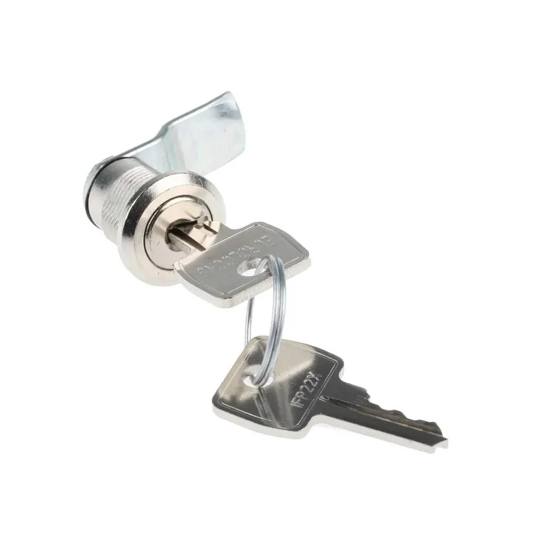 Euro-Locks a Lowe & Fletcher group Company Chrome Finish Keyed Camlock 15.5 mm Panel-to-Tongue B233017
