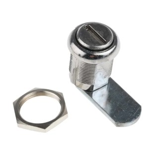 RS PRO Die Cast Zinc Camlock, 20 mm Panel-to-Tongue Depth, 19.1 x 16.6 mm Cutout, Round Head 4412012