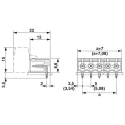 Phoenix Contact MSTBA 2.5/ 4-G-5.08 Series Pluggable Terminal Block, 4-Contact, 5.08 mm Pitch, 1 Row, 12A, 400V 1757268