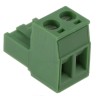 Phoenix Contact MSTB 2.5/2-5.08 Series Pluggable Terminal Block, 2-Contact, 5.08 mm Pitch, 1 Row, 630V, 12A 1757019