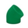 20mm Plastic PPR Water Pipe Fittings Elbow 45