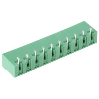 Phoenix Contact Pluggable Terminal Block 10-Contact 5.08 mm Pitch Right Angle Polyamide Housing 12A 400V MSTBA 1757323