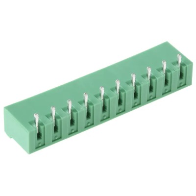 Phoenix Contact Pluggable Terminal Block 10-Contact 5.08 mm Pitch Right Angle Polyamide Housing 12A 400V MSTBA 1757323