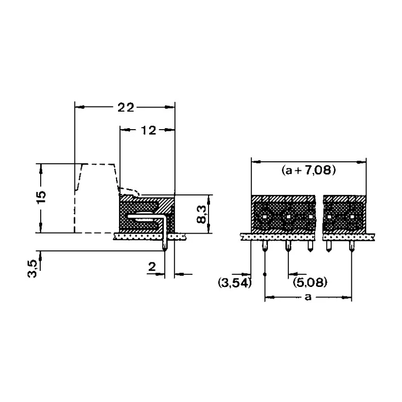 Phoenix Contact Pluggable Terminal Block 10-Contact 5.08 mm Pitch Right Angle Polyamide Housing 12A 400V MSTBA 1757323