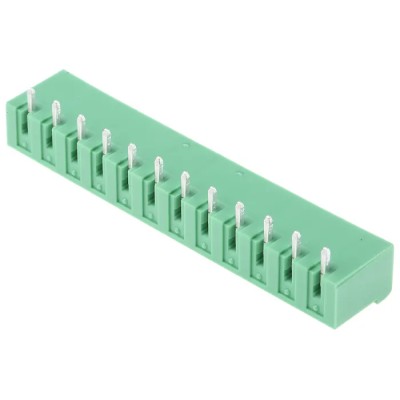 Phoenix Contact MSTBA 2.5/12-G-5.08 Series Pluggable Terminal Block, 12-Contact, 5.08 mm Pitch, 1 Row 1757349