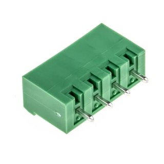 Phoenix Contact Pluggable Terminal Block 4-Contact 5.08 mm Pitch 1 Row 400V 12A Polyamide Housing 1755752