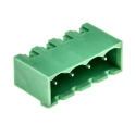Phoenix Contact Pluggable Terminal Block 4-Contact 5.08 mm Pitch 1 Row 400V 12A Polyamide Housing 1755752