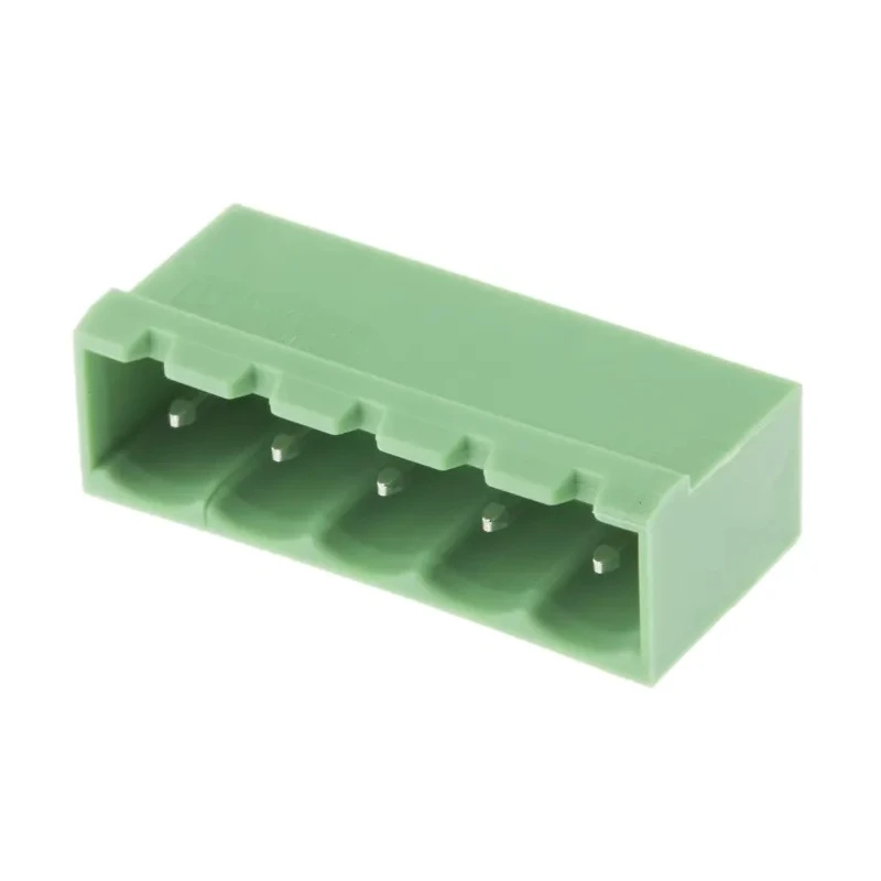 Phoenix Contact Pluggable Terminal Block MSTBVA 2.5/ 5-G-5.08 Series, 5-Contact, 5.08 mm Pitch, 1 Row, 12A, 400V 1755765