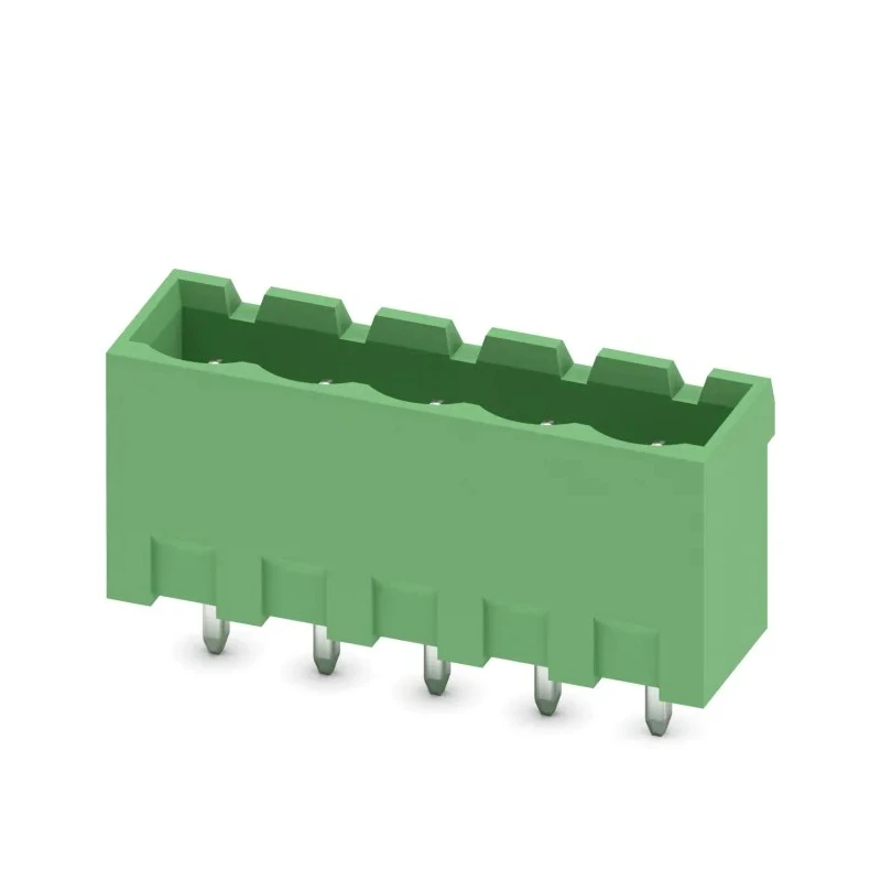 Phoenix Contact Pluggable Terminal Block MSTBVA 2.5/ 5-G-5.08 Series, 5-Contact, 5.08 mm Pitch, 1 Row, 12A, 400V 1755765