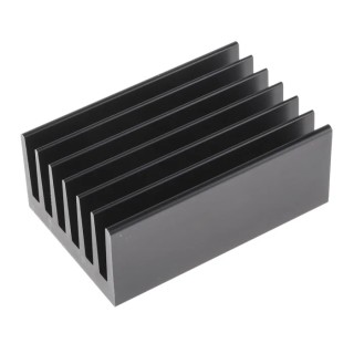 Fischer Elektronik Universal Rectangular Aluminium Heatsink, 1.5K/W Thermal Resistance, 40 mm Height, 100 mm SK100-100-SA