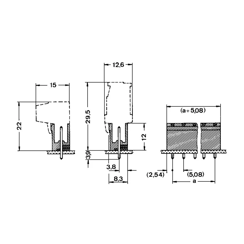 Phoenix Contact COMBICON MSTB Series Pluggable Terminal Block 3-Contact 5.08 mm Pitch 1 Row 250V 12A Housing 1759020