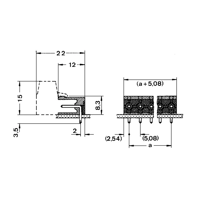 Phoenix Contact COMBICON MSTB Series Pluggable Terminal Block 3-Contact 5.08 mm Pitch 1 Row 250V 12A Housing 1759020