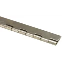 Pinet Steel Stainless Steel Piano Hinge with Knuckle Pin 1020 mm x 40 mm x 1.5 mm 347-8614