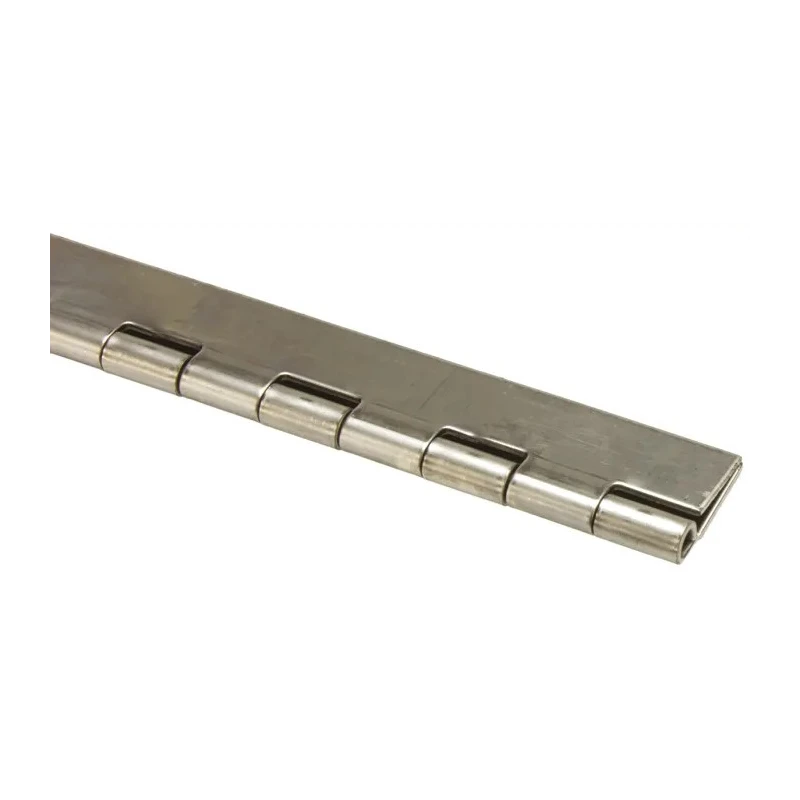 Pinet Steel Stainless Steel Piano Hinge with Knuckle Pin 1020 mm x 40 mm x 1.5 mm 347-8614