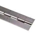 Pinet Stainless Steel Continuous Piano Hinge with Rolled Knuckle Pin 1020 mm x 60 mm x 2 mm 347-8636