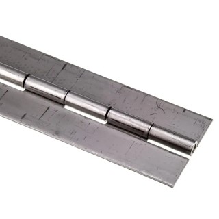 Pinet Stainless Steel Continuous Piano Hinge with Rolled Knuckle Pin 1020 mm x 60 mm x 2 mm 347-8636