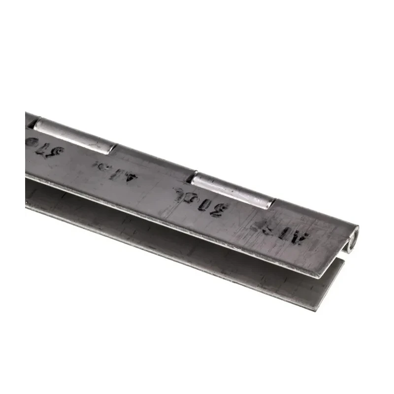 Pinet Stainless Steel Continuous Piano Hinge with Rolled Knuckle Pin 1020 mm x 60 mm x 2 mm 347-8636