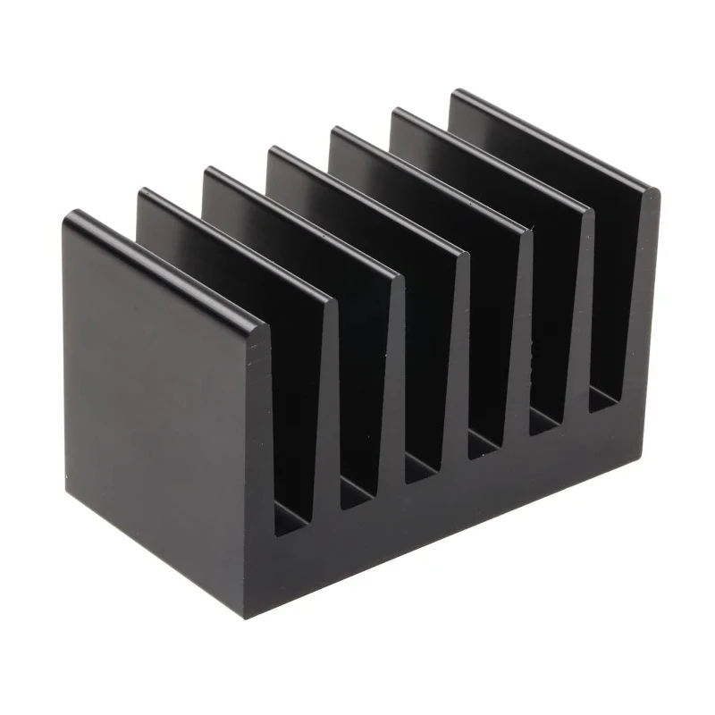 Fischer Elektronik Heatsink for Solid State Relays Black Anodised Aluminium 40 mm x 37.5 mm x 66 mm SK100-37-5-SA