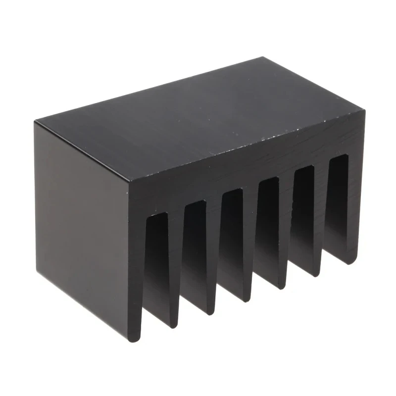 Fischer Elektronik Heatsink for Solid State Relays Black Anodised Aluminium 40 mm x 37.5 mm x 66 mm SK100-37-5-SA