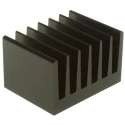 Fischer Elektronik Universal Rectangular Aluminium Heatsink, Black Anodised Finish, Thermal Resistance 2.5K/W SK100-50-SA