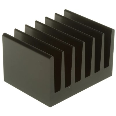 Fischer Elektronik Universal Rectangular Aluminium Heatsink, Black Anodised Finish, Thermal Resistance 2.5K/W SK100-50-SA