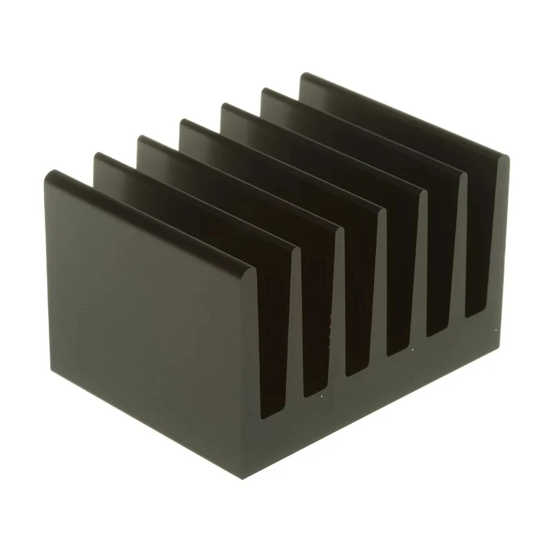 Fischer Elektronik Universal Rectangular Aluminium Heatsink, Black Anodised Finish, Thermal Resistance 2.5K/W SK100-50-SA