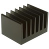 Fischer Elektronik Universal Rectangular Aluminium Heatsink, Black Anodised Finish, Thermal Resistance 2.5K/W SK100-50-SA