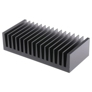Fischer Elektronik Heatsink for Solid State Relays, Thermal Resistance 1.1°C/W, 40 mm Height, 75 mm Length, 160 SK85-75-SA