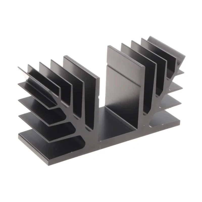 Fischer Elektronik Heatsink Black Anodised 1.75°C/W Thermal Resistance 50 mm Height 37.5 mm Length 100 mm Width SK88-37.5-SA