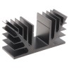 Fischer Elektronik Heatsink Black Anodised 1.75°C/W Thermal Resistance 50 mm Height 37.5 mm Length 100 mm Width SK88-37.5-SA