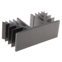 Fischer Elektronik Heatsink Black Anodised 1.75°C/W Thermal Resistance 50 mm Height 37.5 mm Length 100 mm Width SK88-37.5-SA
