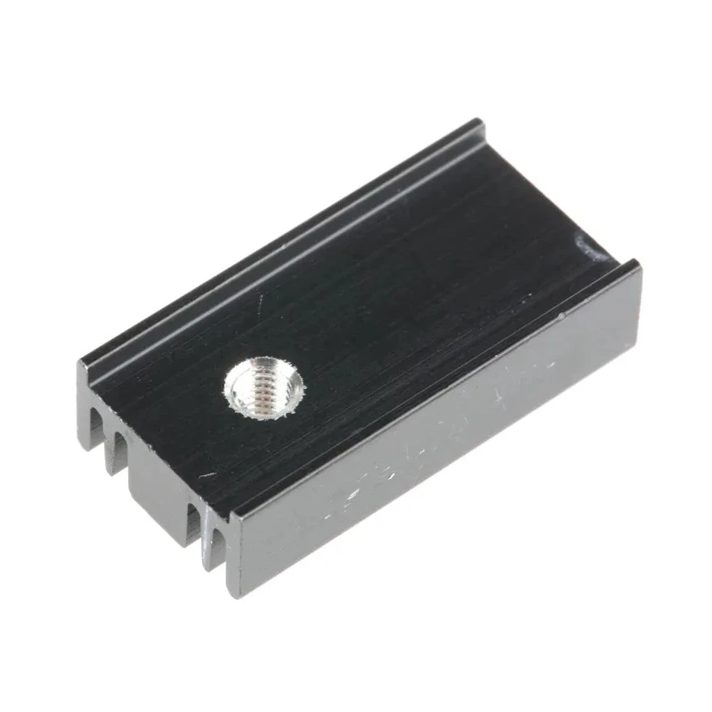 Fischer Elektronik Heatsink for WUDQVLVWRUV TO-220 Package, Aluminium Black Anodised, 36°C/W Thermal SK95-25-SA-220