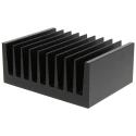 Fischer Elektronik Heatsink Universal Rectangular Aluminium 1.25K/W 40 mm x 75 mm x 100 mm SK92-75-SA