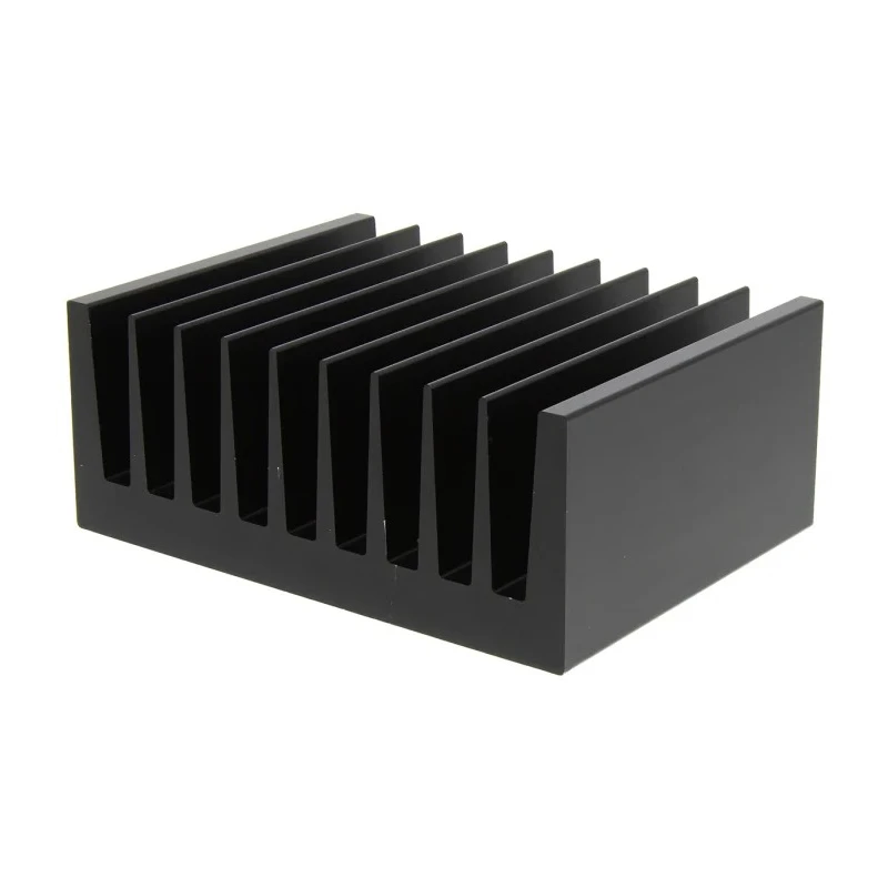 Fischer Elektronik Heatsink Universal Rectangular Aluminium 1.25K/W 40 mm x 75 mm x 100 mm SK92-75-SA