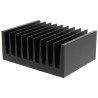 Fischer Elektronik Heatsink Universal Rectangular Aluminium 1.25K/W 40 mm x 75 mm x 100 mm SK92-75-SA