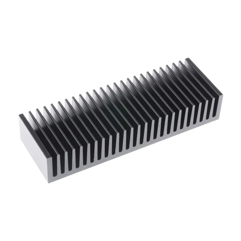 Fischer Elektronik Aluminium Heatsink for Solid State Relays 27 mm x 50 mm x 150 mm Black Anodised SK58-50-SA