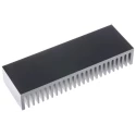 Fischer Elektronik Aluminium Heatsink for Solid State Relays 27 mm x 50 mm x 150 mm Black Anodised SK58-50-SA