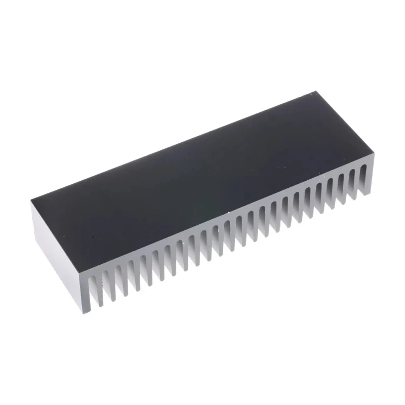 Fischer Elektronik Aluminium Heatsink for Solid State Relays 27 mm x 50 mm x 150 mm Black Anodised SK58-50-SA