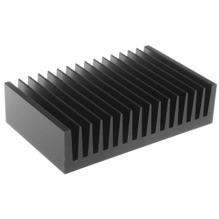 Fischer Elektronik Heatsink, Universal Rectangular Aluminium, 0.9K/W Thermal Resistance, 40 mm Height, 100 mm SK85-100-SA
