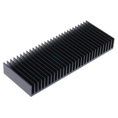 Fischer Elektronik Universal Rectangular Aluminium Heatsink, Black Anodised, 1.4°C/W Thermal Resistance, 25 mm x SK42-75-SA