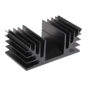 Fischer Elektronik Heatsink Black Anodised Aluminium 2.3°C/W Thermal Resistance 35 mm Height 50 mm Length 88 mm SK08-50-SA