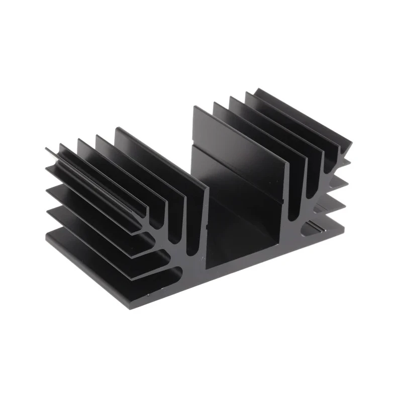Fischer Elektronik Heatsink Black Anodised Aluminium 2.3°C/W Thermal Resistance 35 mm Height 50 mm Length 88 mm SK08-50-SA
