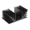 Fischer Elektronik Heatsink Black Anodised Aluminium 2.3°C/W Thermal Resistance 35 mm Height 50 mm Length 88 mm SK08-50-SA