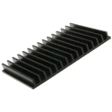 Fischer Elektronik Heatsink Universal 19 in Aluminium Clamp Fastening 1.8K/W Thermal Resistance Black Finish SK44-100-SA