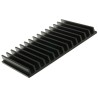 Fischer Elektronik Heatsink Universal 19 in Aluminium Clamp Fastening 1.8K/W Thermal Resistance Black Finish SK44-100-SA