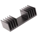 Fischer Elektronik Heatsink for PCBs, 2.7K/W Thermal Resistance, Black Anodised, 25 mm Height x 37.5 mm Length SK04-37,5-SA