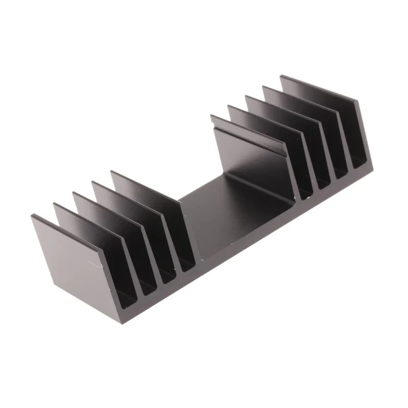 Fischer Elektronik Heatsink for PCBs, 2.7K/W Thermal Resistance, Black Anodised, 25 mm Height x 37.5 mm Length SK04-37,5-SA