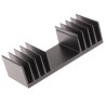 Fischer Elektronik Heatsink for PCBs, 2.7K/W Thermal Resistance, Black Anodised, 25 mm Height x 37.5 mm Length SK04-37,5-SA