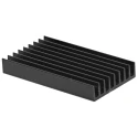 Fischer Elektronik Heatsink Universal Rectangular Aluminium Black Anodised 13K/W Thermal Resistance 4.8 mm x 33 mm x ICK24B