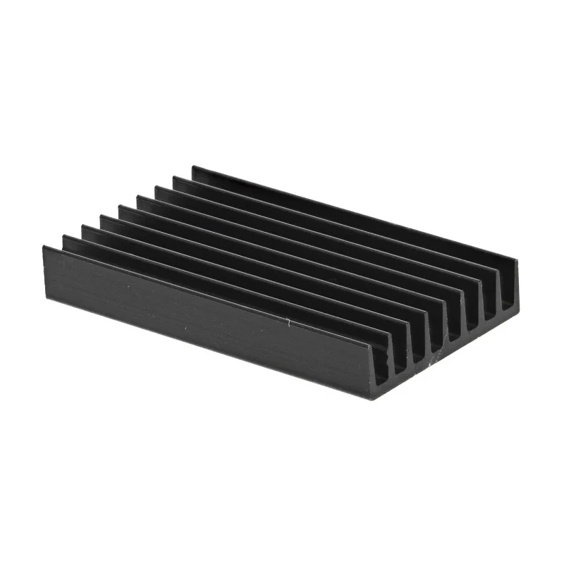 Fischer Elektronik Heatsink Universal Rectangular Aluminium Black Anodised 13K/W Thermal Resistance 4.8 mm x 33 mm x ICK24B